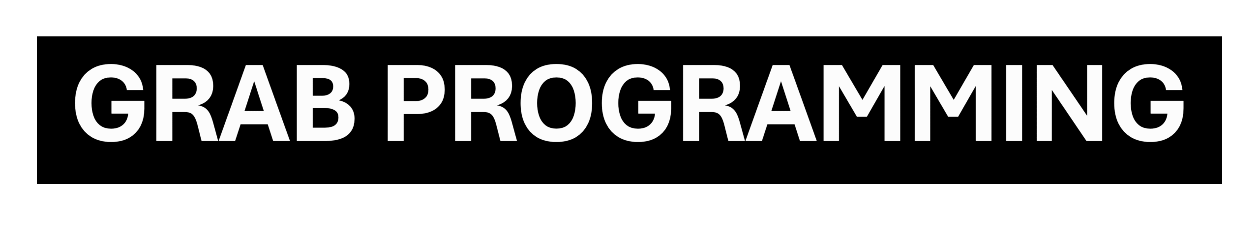 GRAB PROGRAMMING